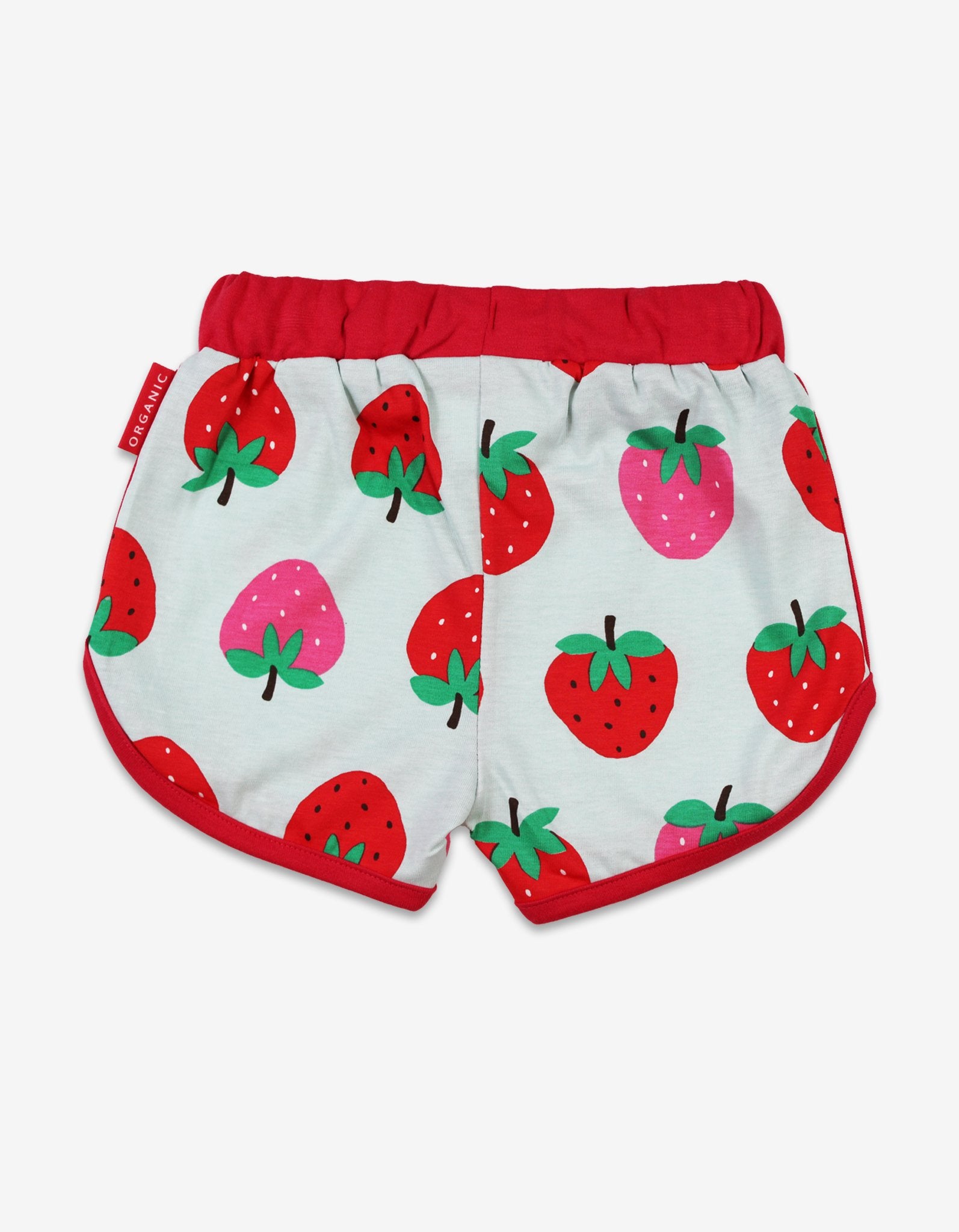 Organic Strawberry Print Running Shorts - Toby Tiger UK Retail