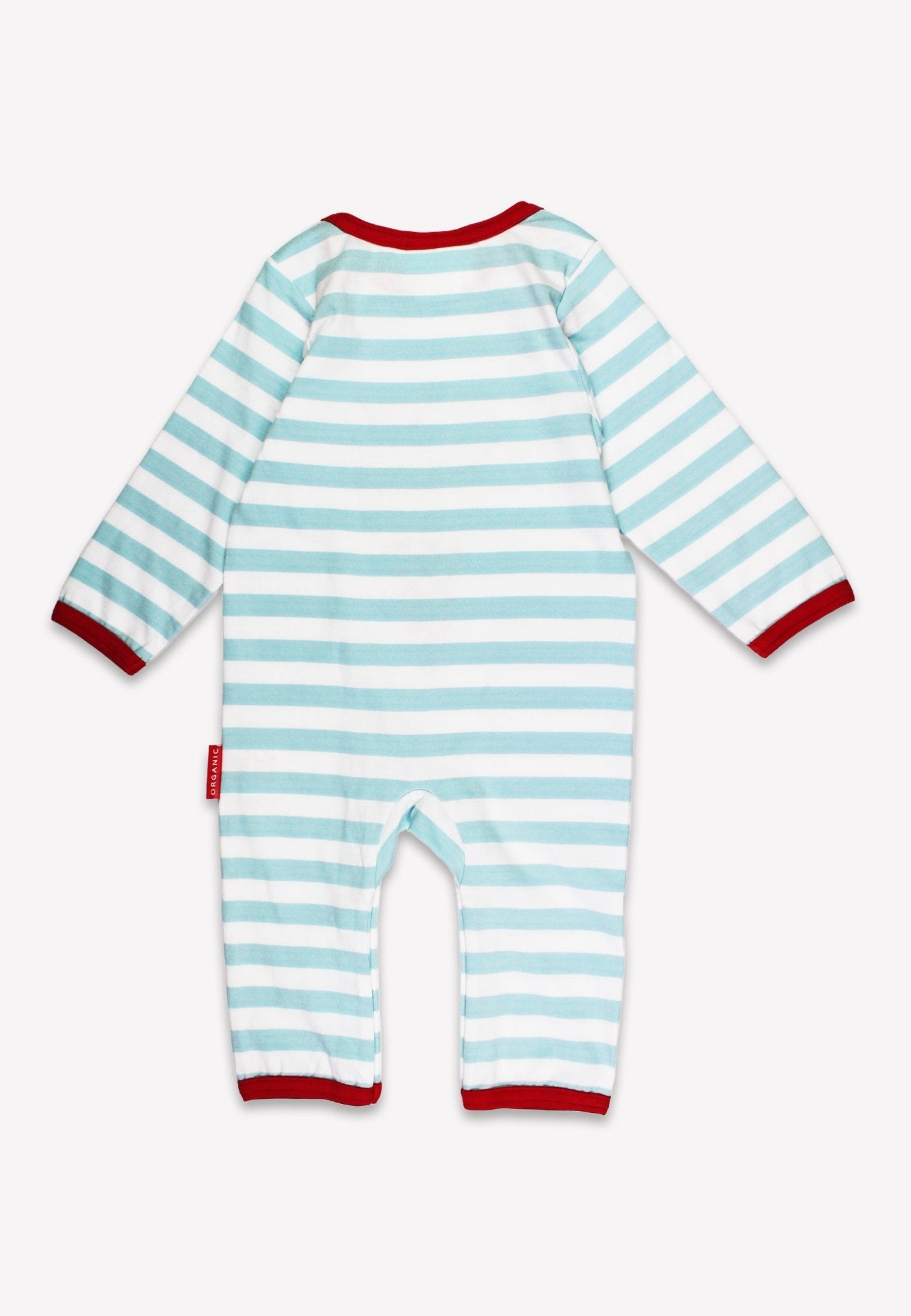 Organic Ice Cream Applique Sleepsuit - Toby Tiger