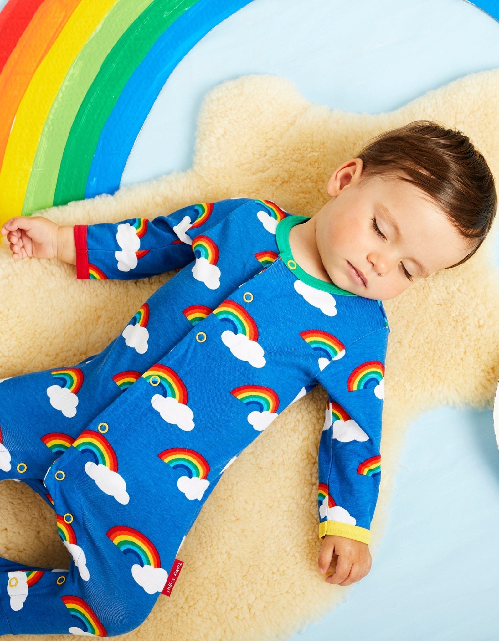 Rainbow baby romper best sale