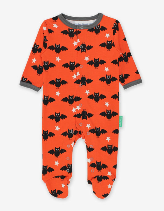 Organic Bat Print Babygrow - Toby Tiger UK Retail