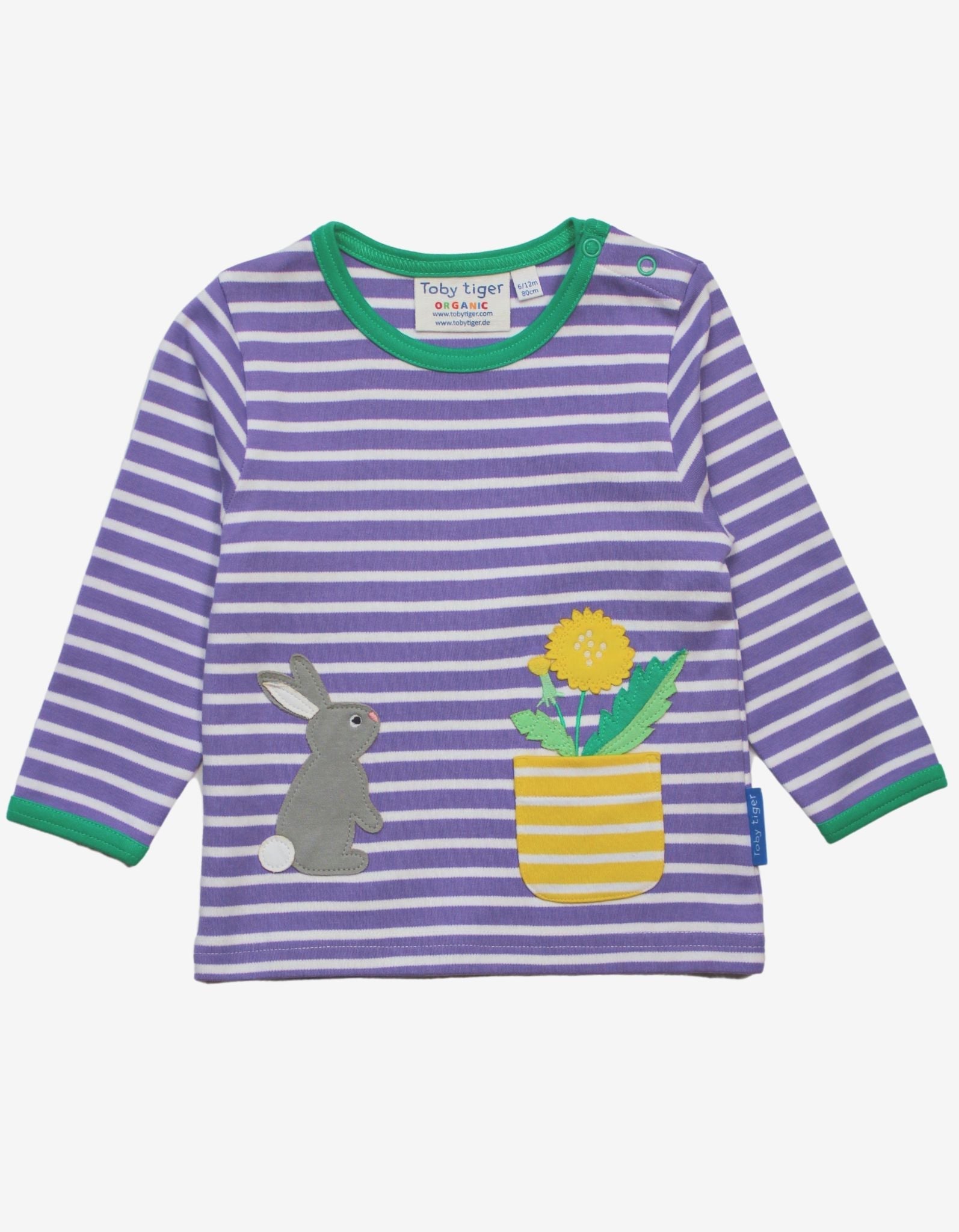 Organic Spring Applique T-Shirt - Toby Tiger UK Retail