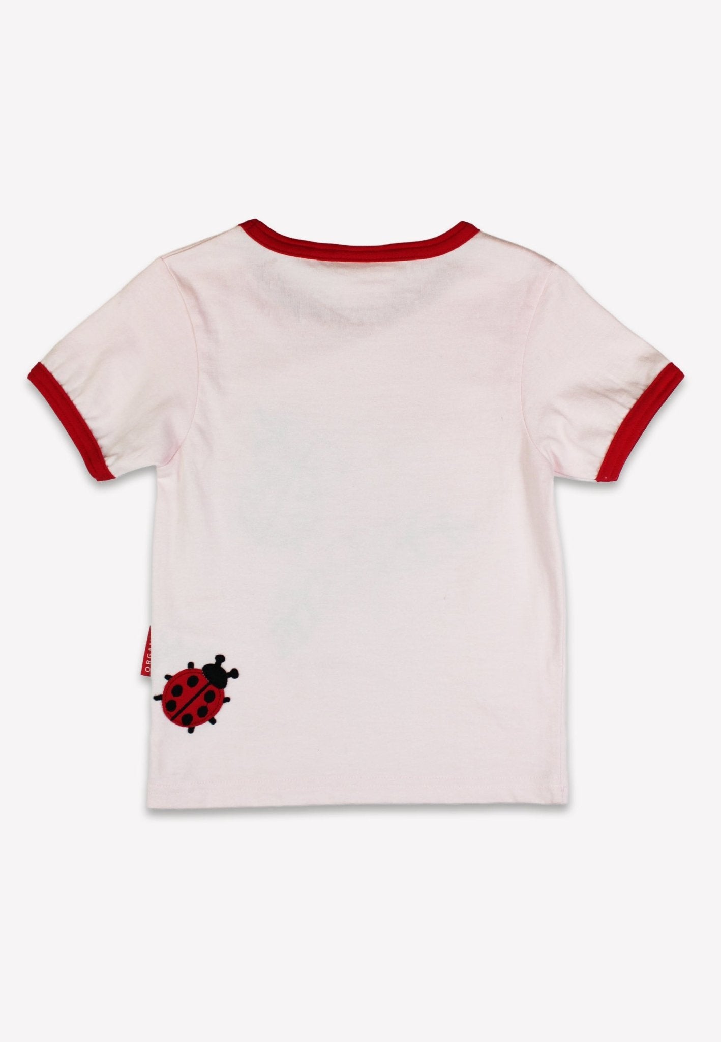 Organic Ladybird Applique Short Sleeved T-Shirt - Toby Tiger