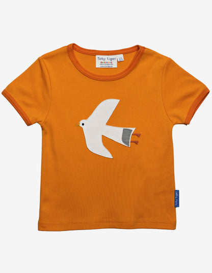 Organic Seagull Applique T-Shirt - Toby Tiger UK Retail