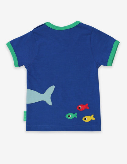 Organic Shark Applique T-Shirt - Toby Tiger UK Retail