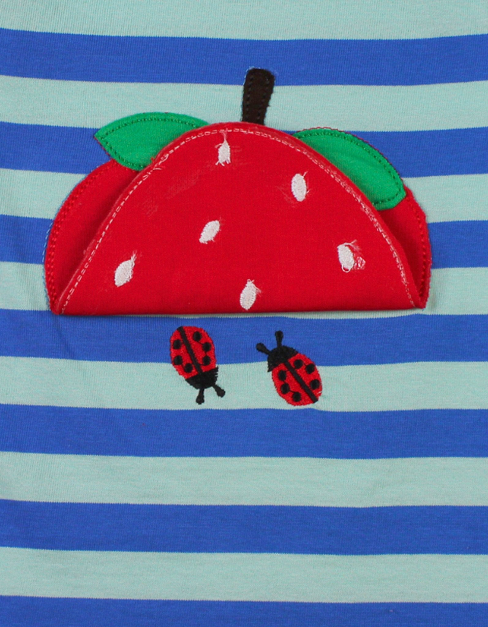 Organic Strawberry Applique T-Shirt - Toby Tiger UK Retail