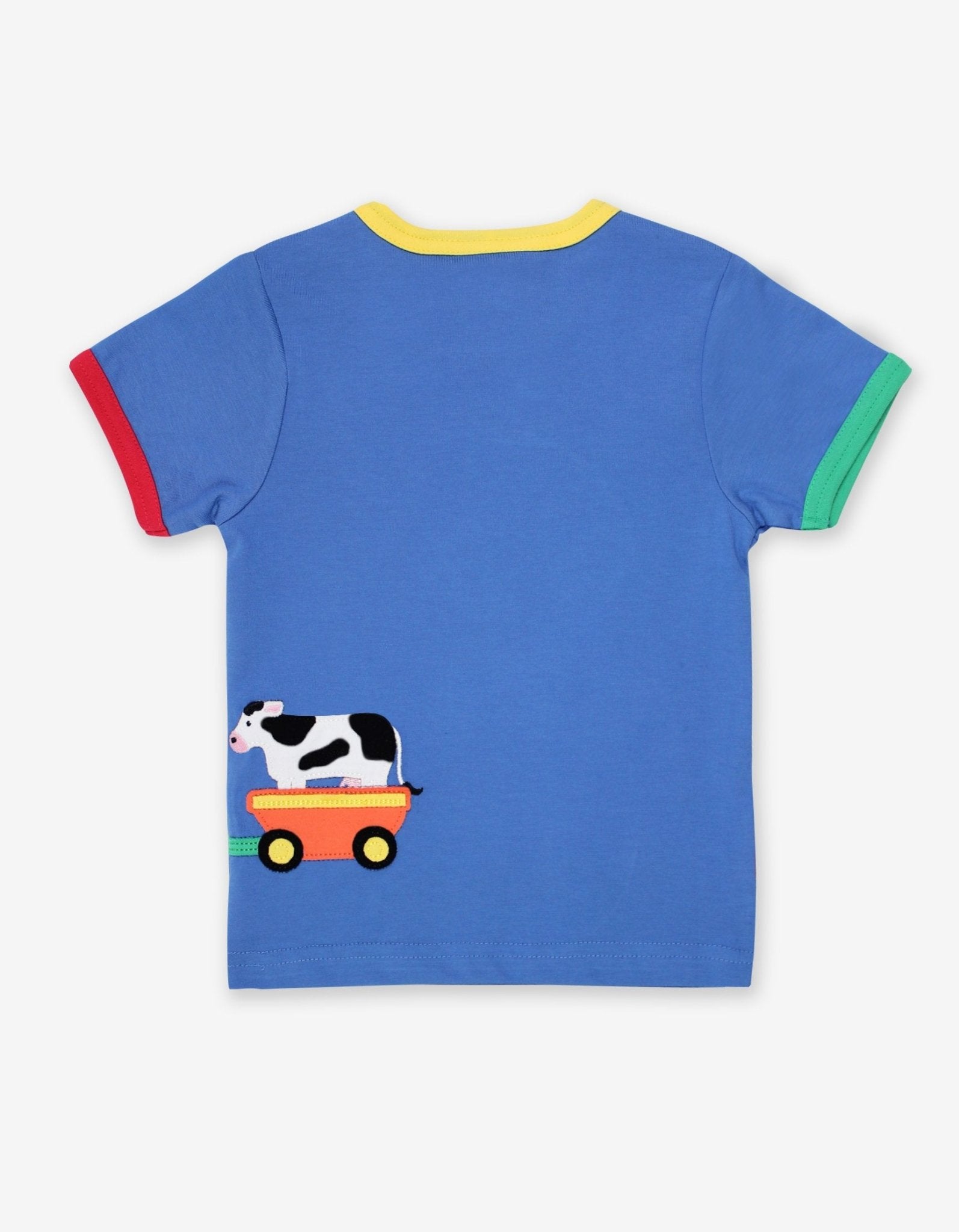 Organic Animal Train Applique T-Shirt - Toby Tiger UK Retail