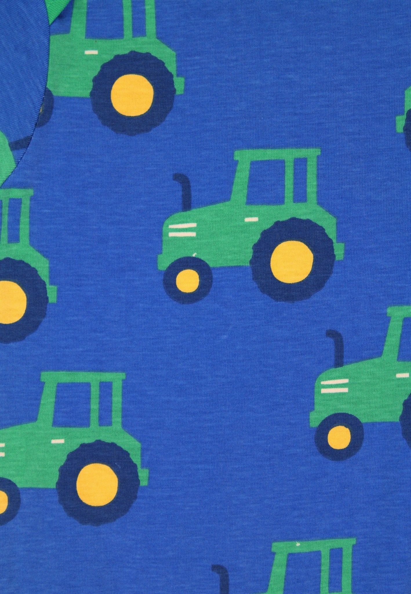 Organic Hillside Tractor Print Baby Body - Toby Tiger