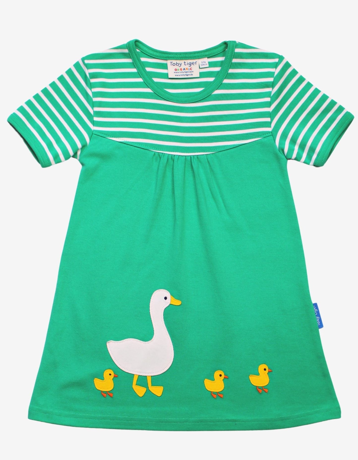 Organic Duck Applique Dress - Toby Tiger UK Retail