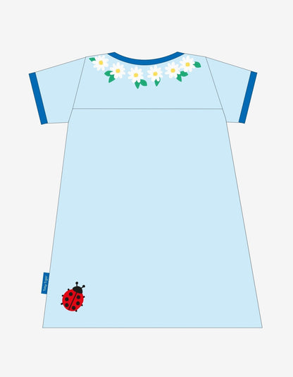 Organic English Garden Applique T-Shirt Dress - Toby Tiger UK Retail