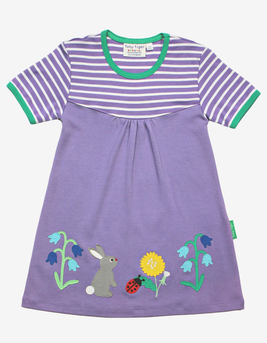 Organic Spring Applique Dress - Toby Tiger UK Retail