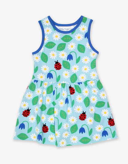 Organic English Garden Print Summer Dress - Toby Tiger UK Retail