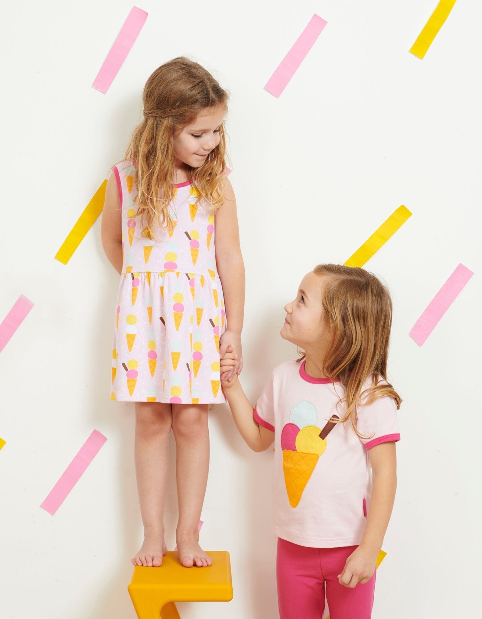 Organic Ice Cream Print Summer Dress - Toby Tiger UK Retail