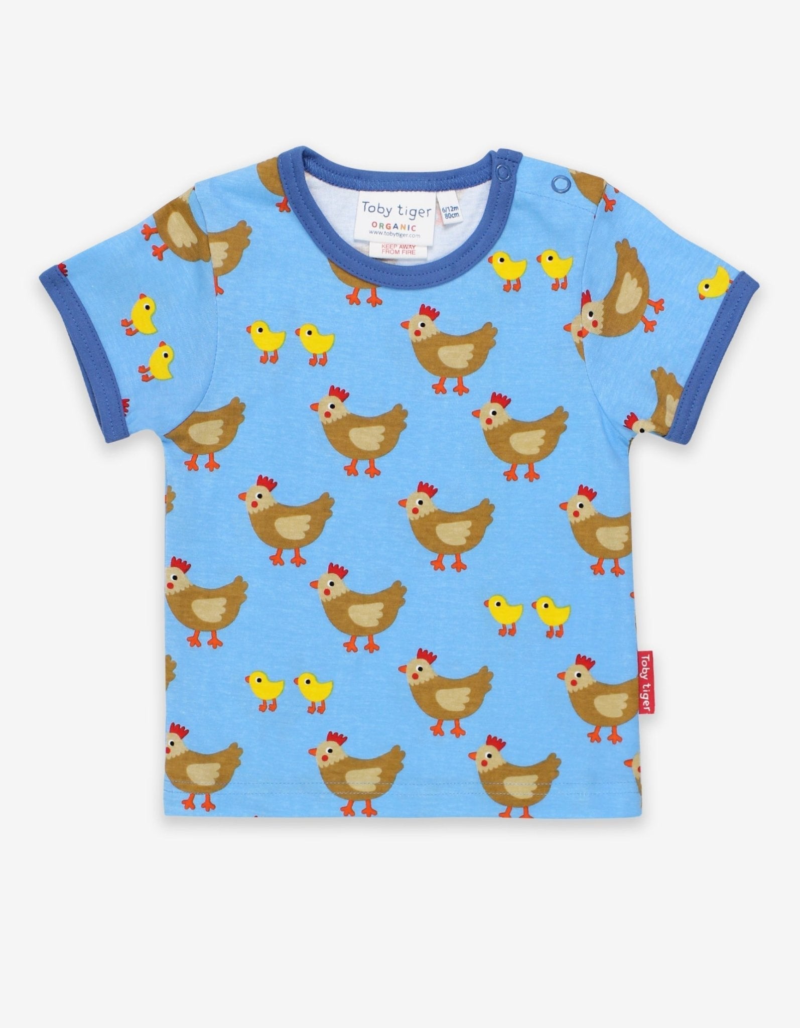 Organic Chicken Print T-Shirt - Toby Tiger UK Retail