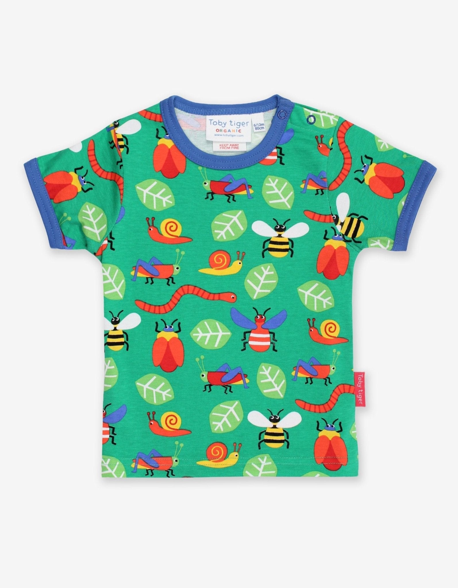 Organic Bug Print T-Shirt - Toby Tiger UK Retail