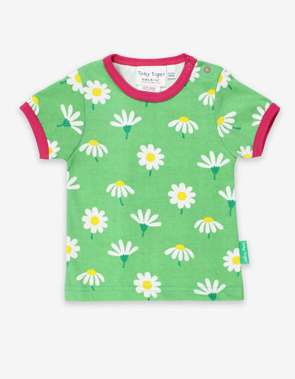 Organic Daisy Print T-Shirt - Toby Tiger UK Retail