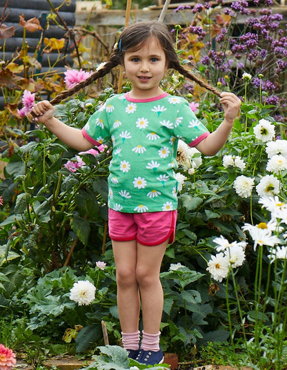 Organic Daisy Print T-Shirt - Toby Tiger UK Retail