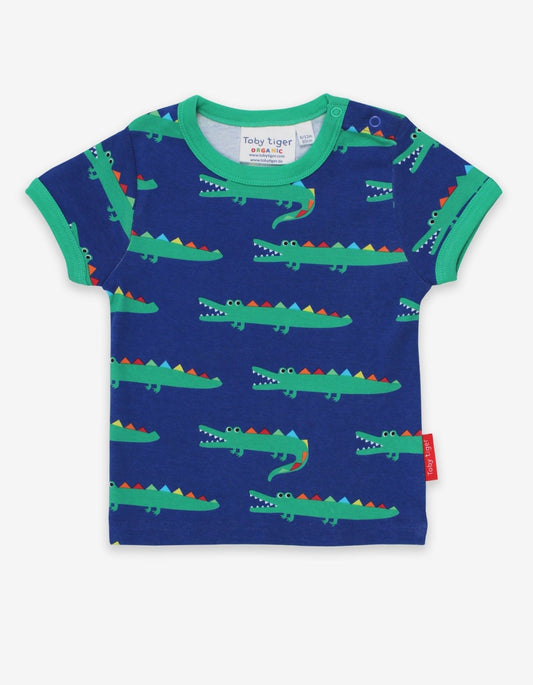 Organic Crocodile Print T-Shirt - Toby Tiger UK Retail