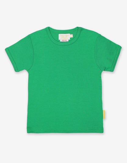 Organic Green Basic Short - Sleeved T-Shirt - Toby Tiger UK Retail