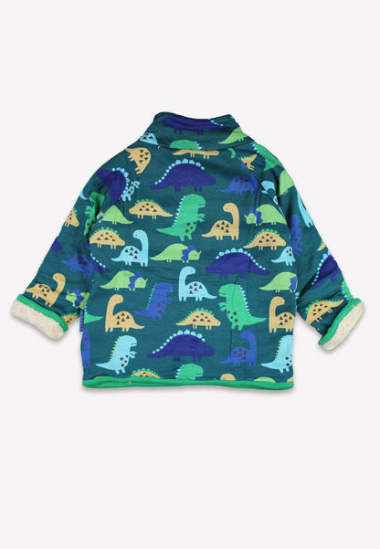 Organic Tonal Dinosaur Print Fleece Sweatshirt - Toby Tiger