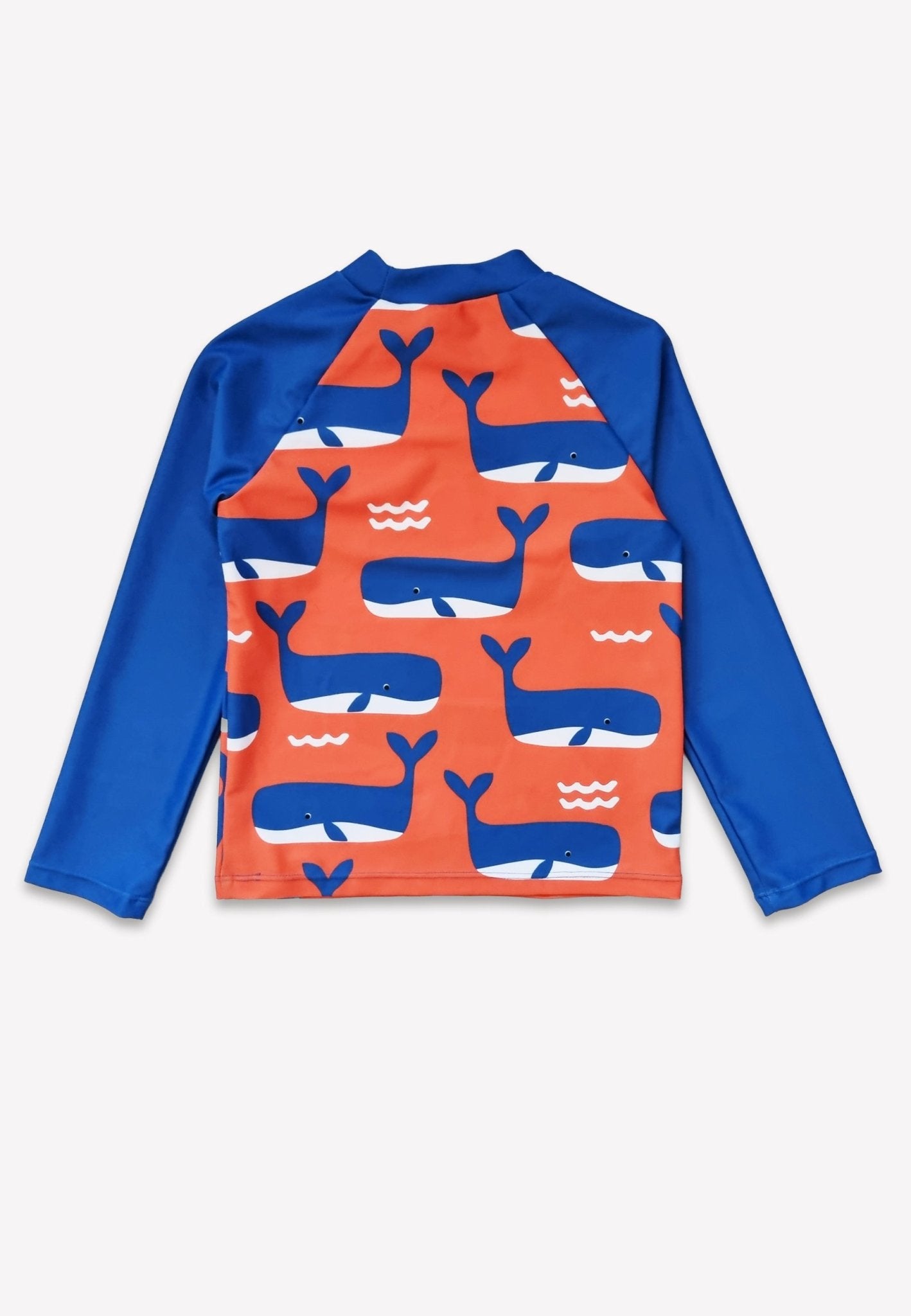 Whale Waves Print Kids' Rash Vest - Toby Tiger