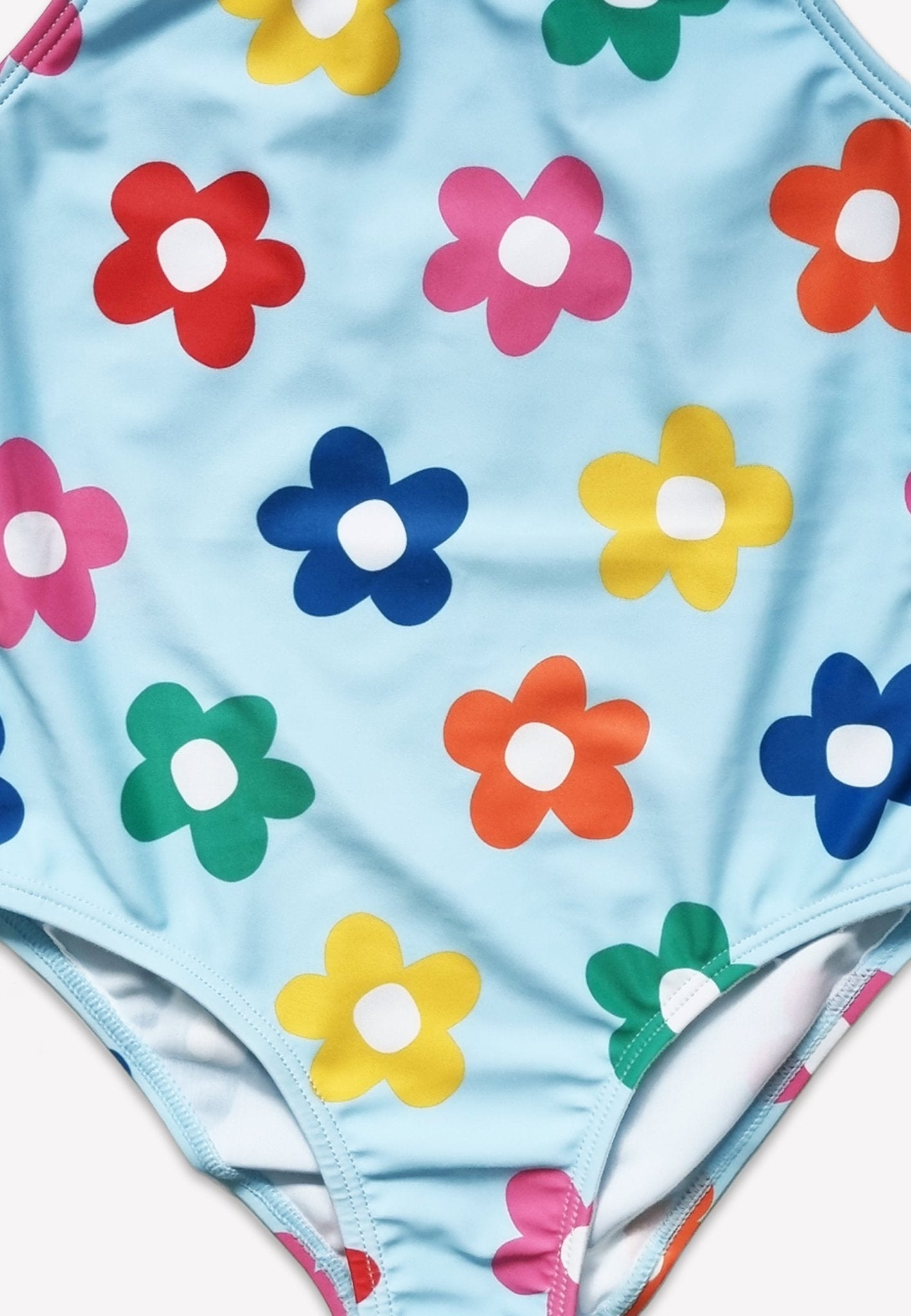 Rainbow Bloom Print Kids' Swimsuit - Toby Tiger