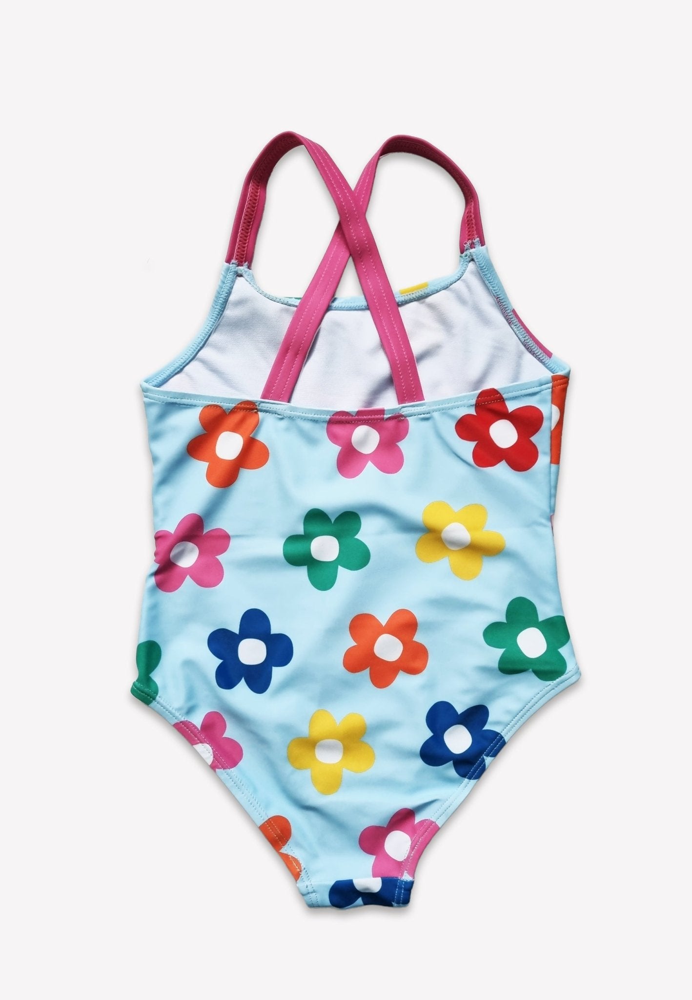 Rainbow Bloom Print Kids' Swimsuit - Toby Tiger