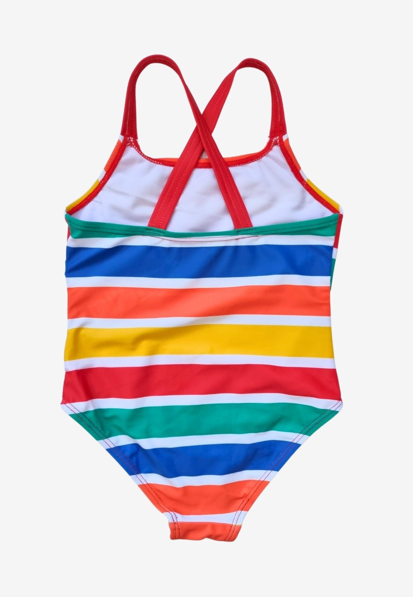 Happy Stripe Print Kids' Swimsuit - Toby Tiger