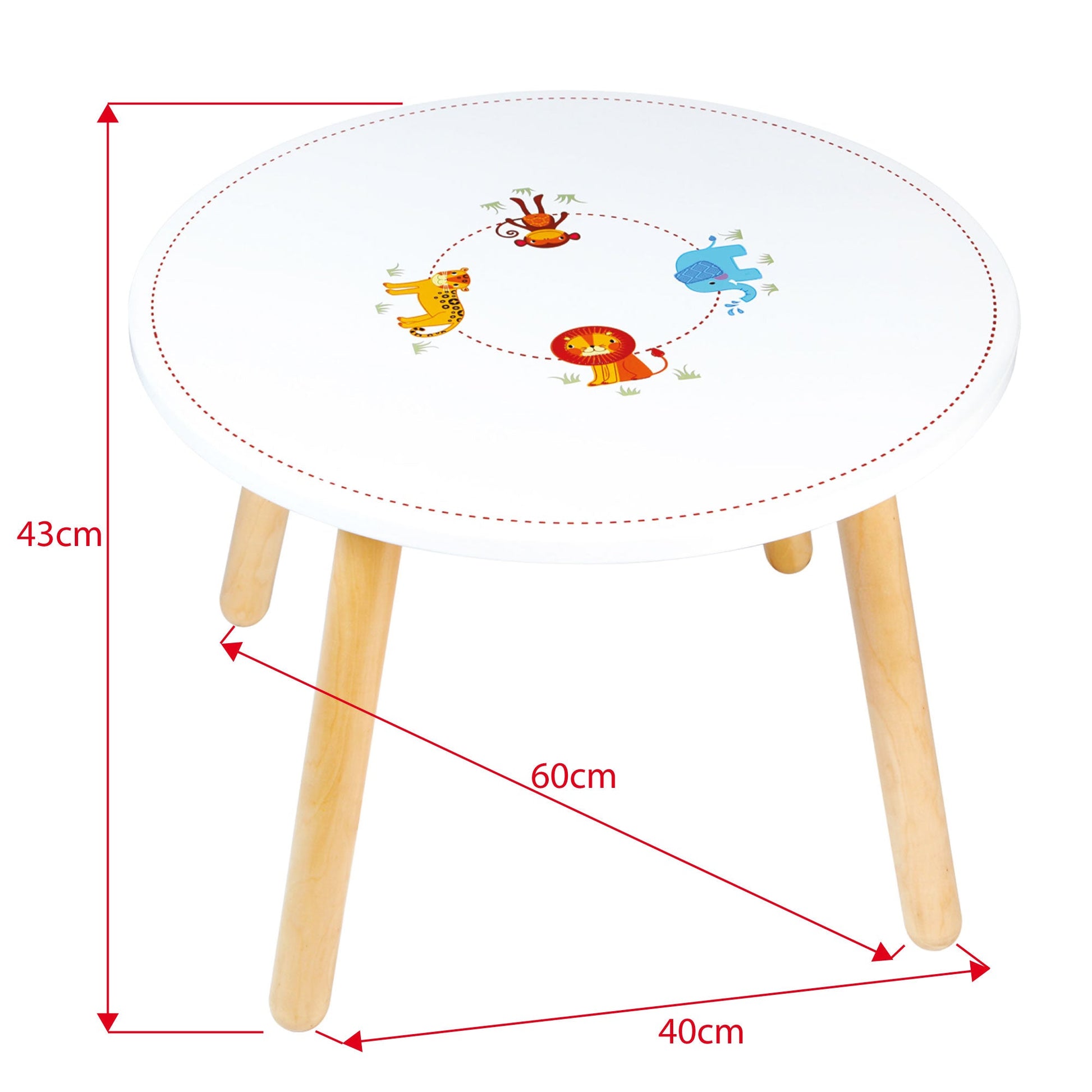 Jungle Animal Table - Toby Tiger UK Retail