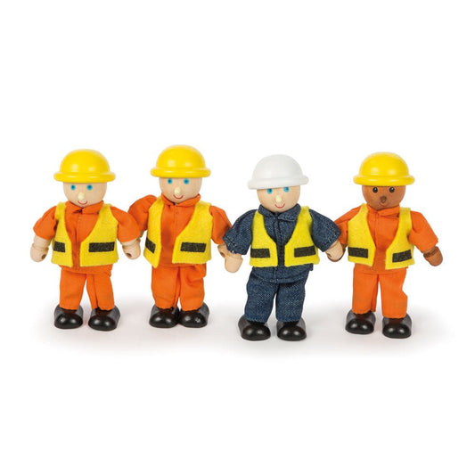 Wooden Builder Figures - Toby Tiger UK Retail