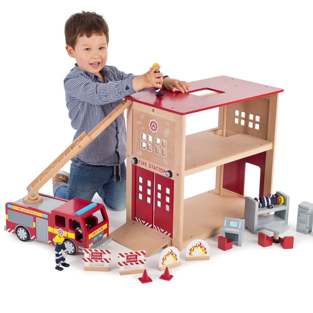 Fire Station Playset - Toby Tiger UK Retail