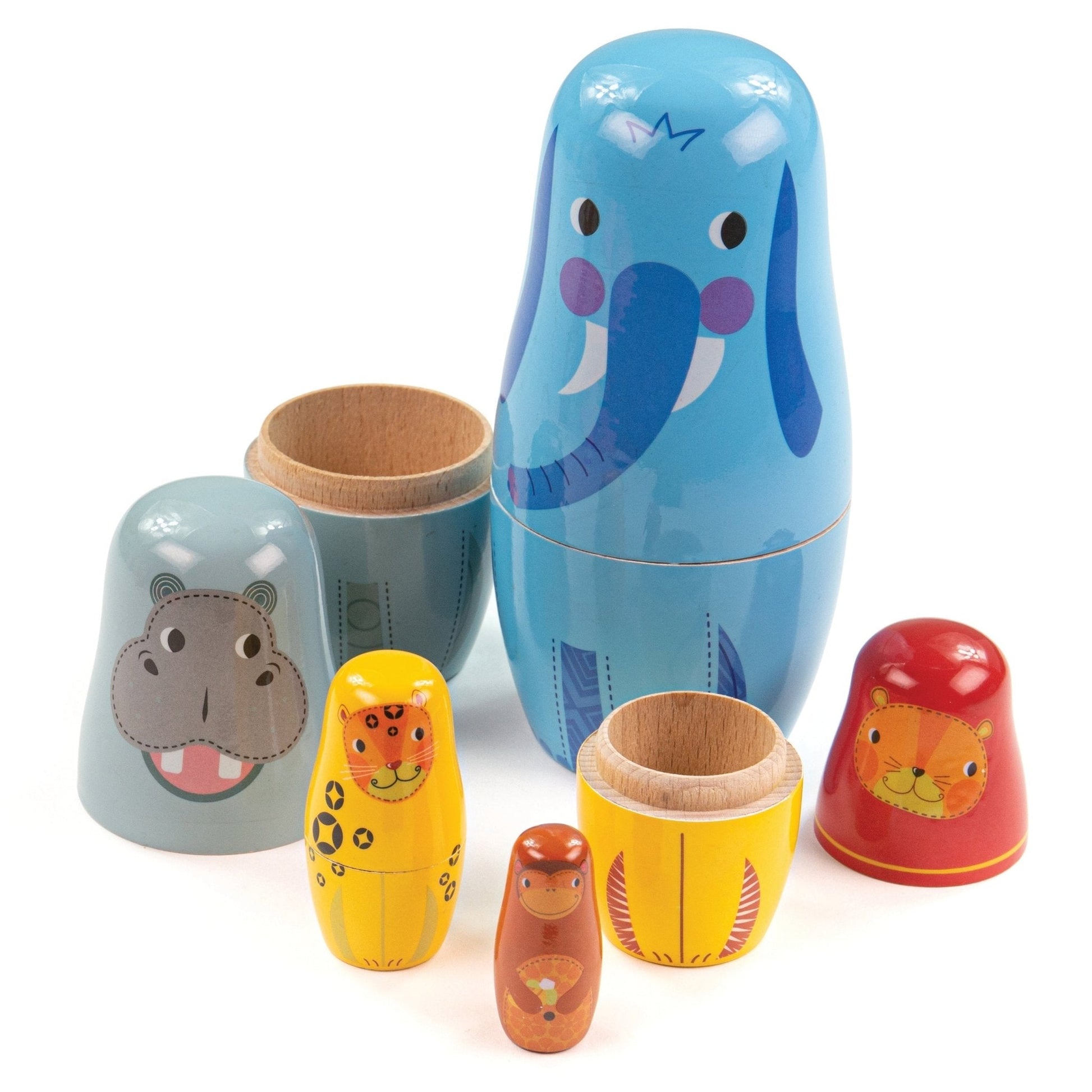 Jungle Animal Russian Dolls - Toby Tiger UK Retail