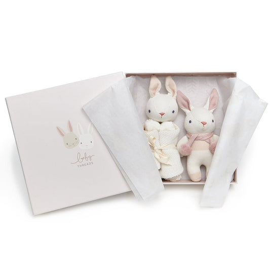 Baby Threads Cream Bunny Gift Set - Toby Tiger UK Retail