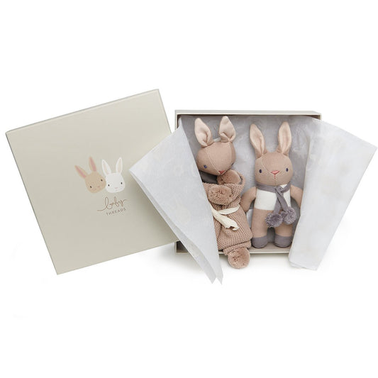 Baby Threads Taupe Bunny Gift Set - Toby Tiger UK Retail