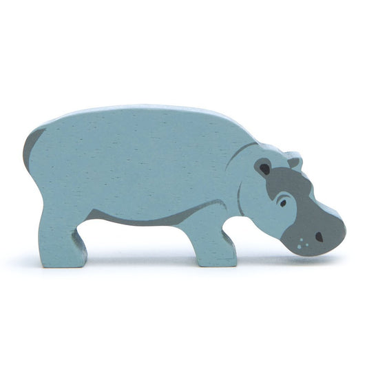 Wooden Safari Animal - Hippopotamus - Toby Tiger UK Retail