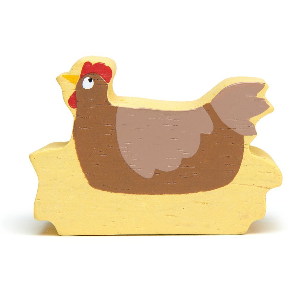 Wooden Farmyard Animal - Chicken - Toby Tiger UK Retail