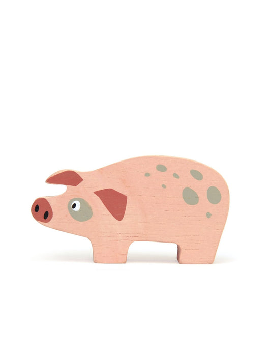 Wooden Farmyard Animal - Pig - Toby Tiger UK Retail