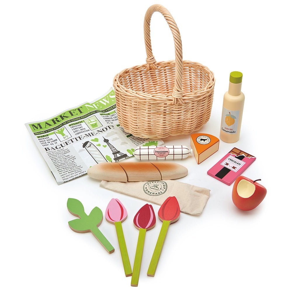 Wicker Shopping Basket - Toby Tiger UK Retail