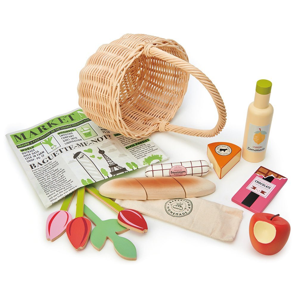 Wicker Shopping Basket - Toby Tiger UK Retail