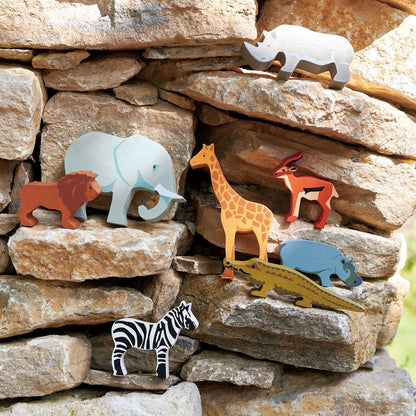 8 Safari Animals & Shelf - Toby Tiger UK Retail