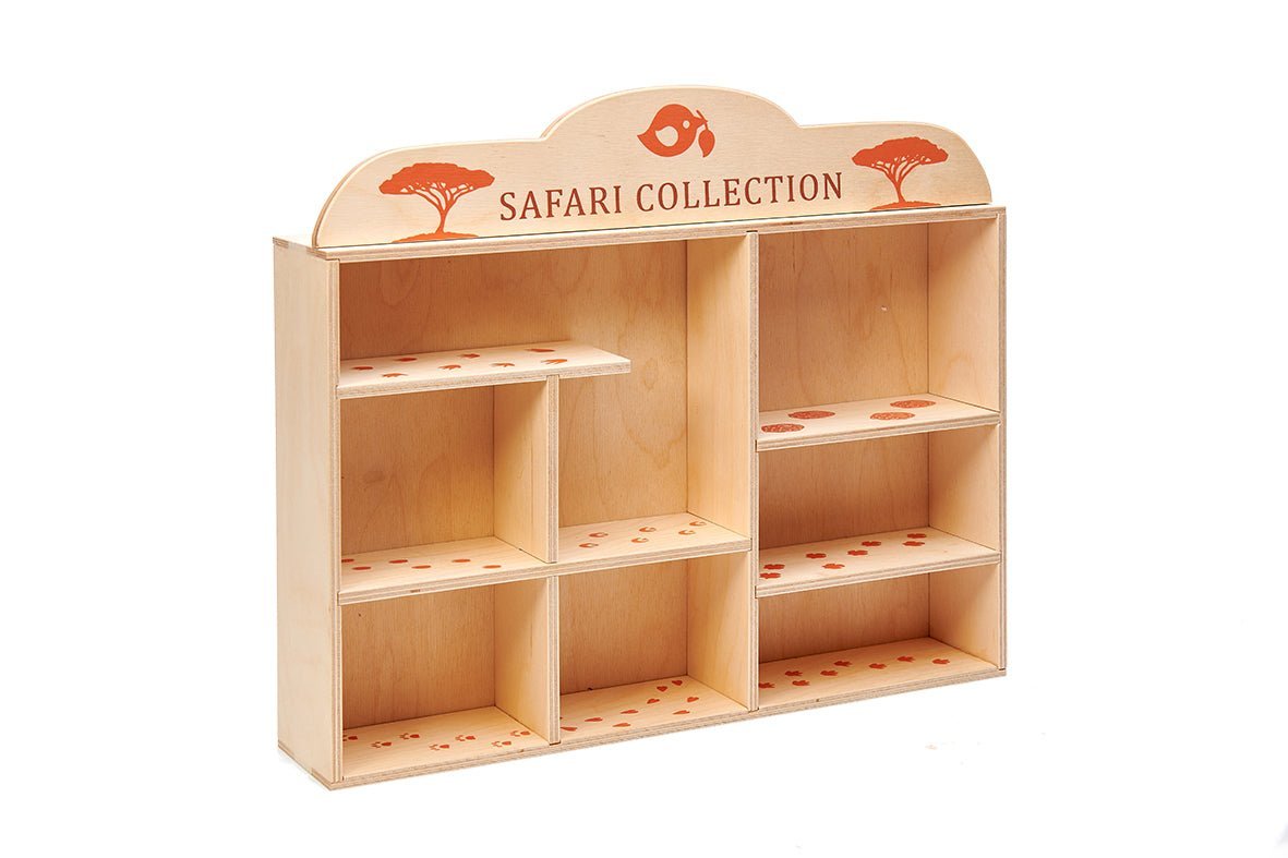 8 Safari Animals & Shelf - Toby Tiger UK Retail