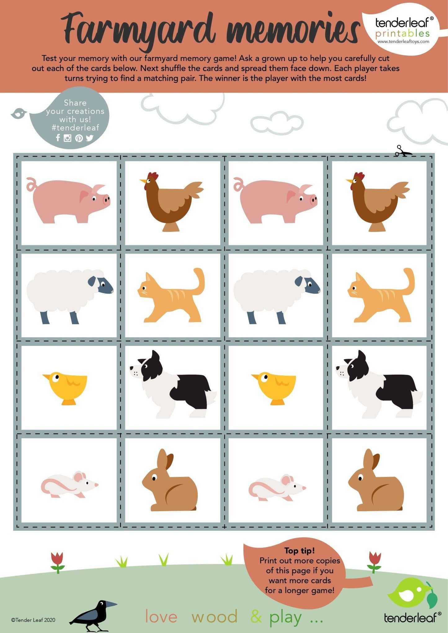 13 Farmyard Animals & Shelf - Toby Tiger UK Retail