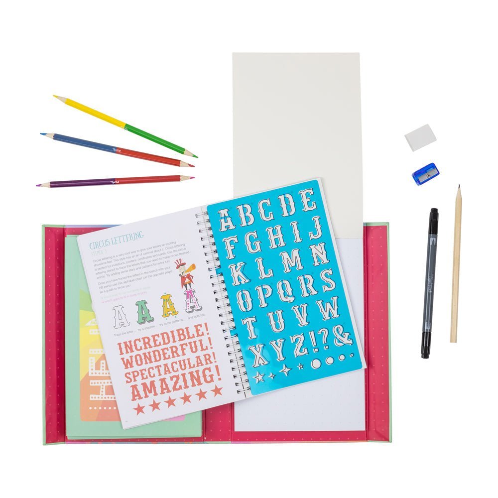 The Lovely Book of Lettering Art Set - Toby Tiger UK Retail