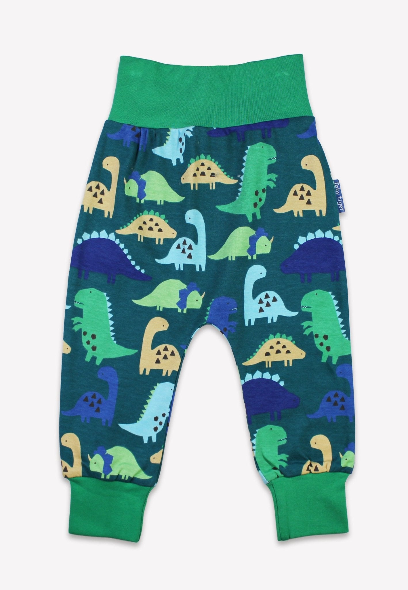 Organic Tonal Dinosaur Print Yoga Pants - Toby Tiger