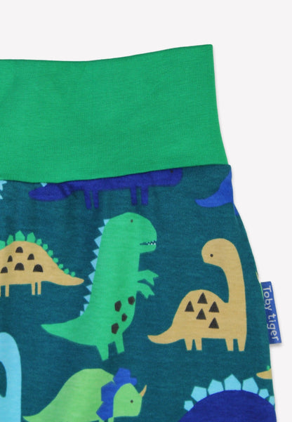 Organic Tonal Dinosaur Print Yoga Pants - Toby Tiger