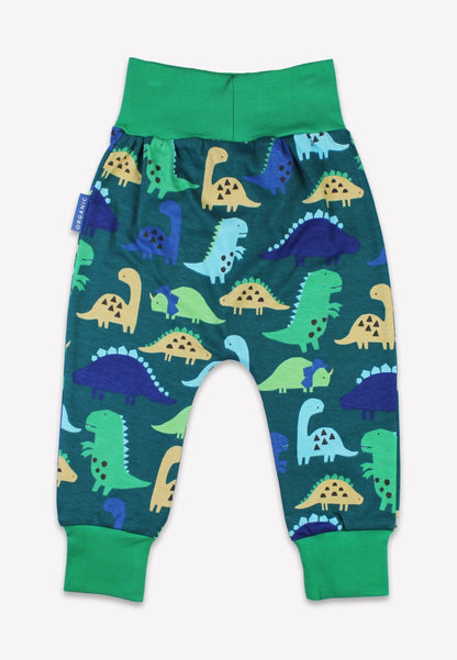 Organic Tonal Dinosaur Print Yoga Pants - Toby Tiger