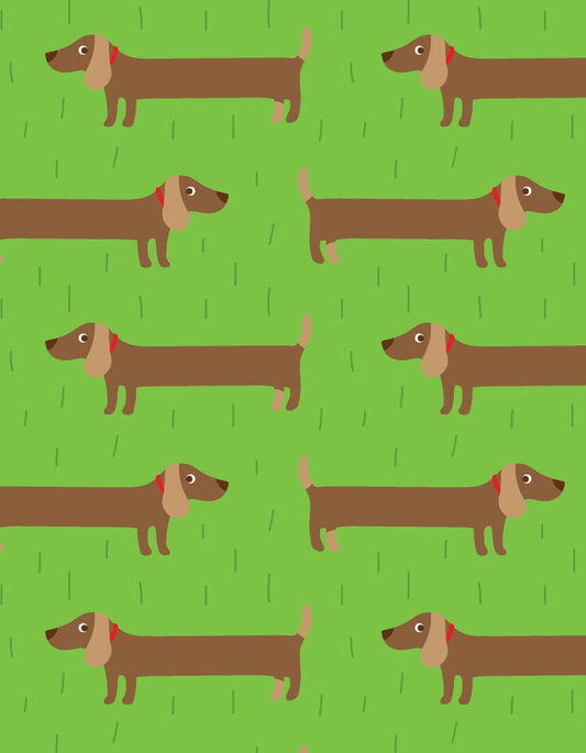 Sausage Dog Wrapping Paper - Toby Tiger UK Retail