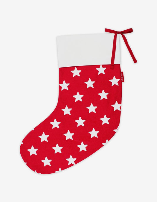 Organic Red Star Christmas Stocking - Toby Tiger UK Retail