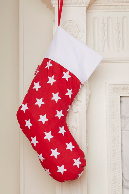 Organic Red Star Christmas Stocking - Toby Tiger UK Retail