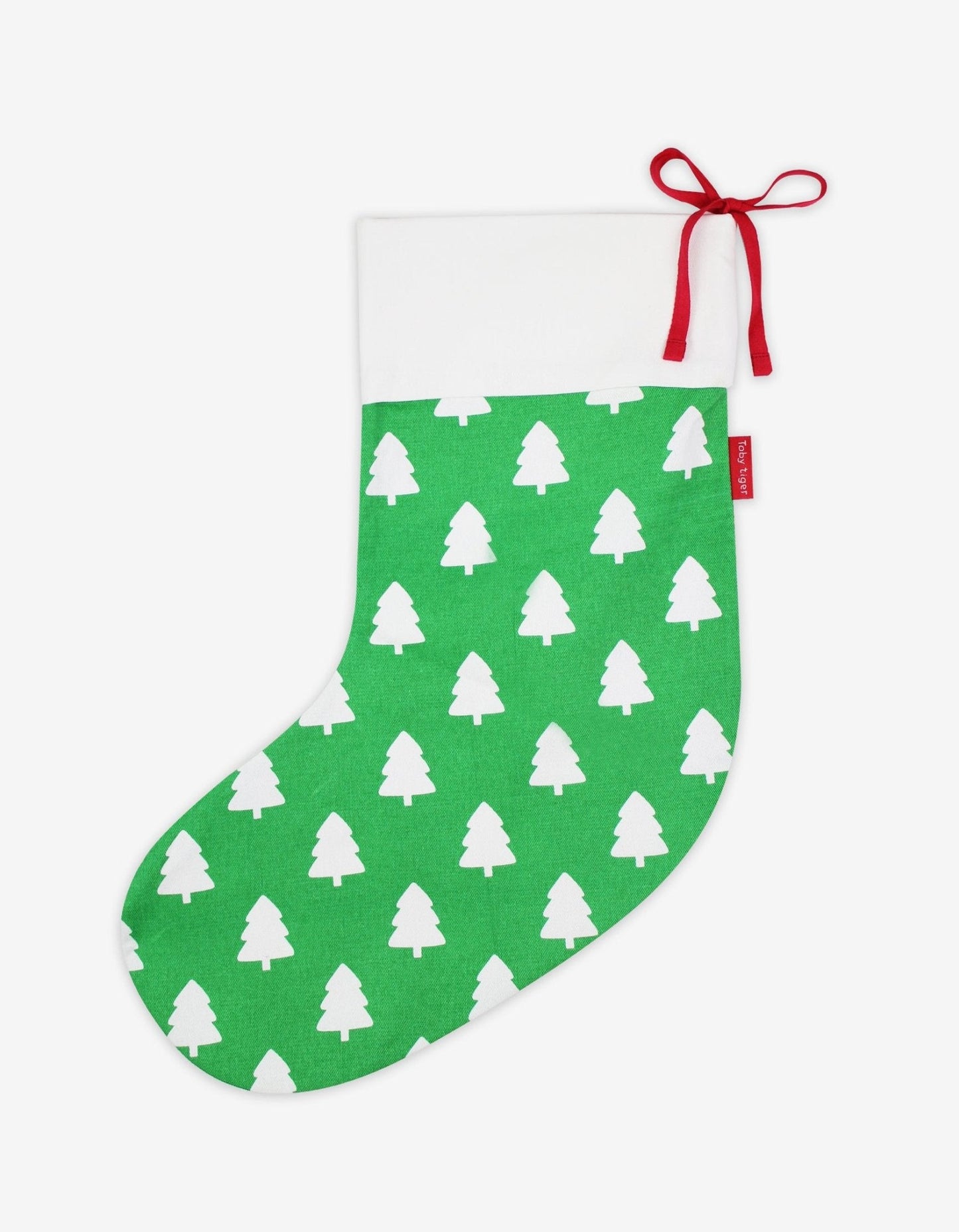 Organic Green Tree Christmas Stocking - Toby Tiger UK Retail